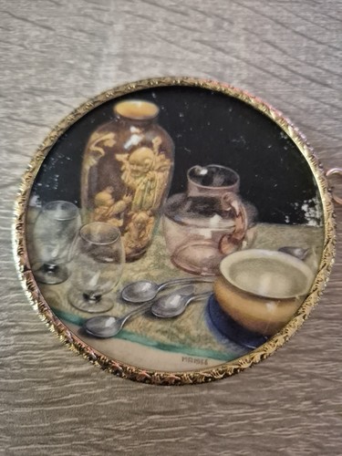 Seltenes kleines ölgemälde - kleines,